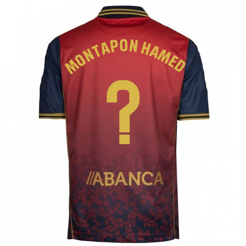 Danxen Men Fadil Montapon Hamed #0 Red Navy Away Jersey 2025/26 T-Shirt