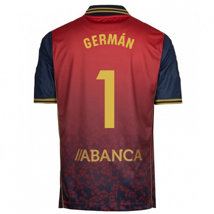 Danxen Men Germán Parreño #1 Red Navy Away Jersey 2025/26 T-Shirt