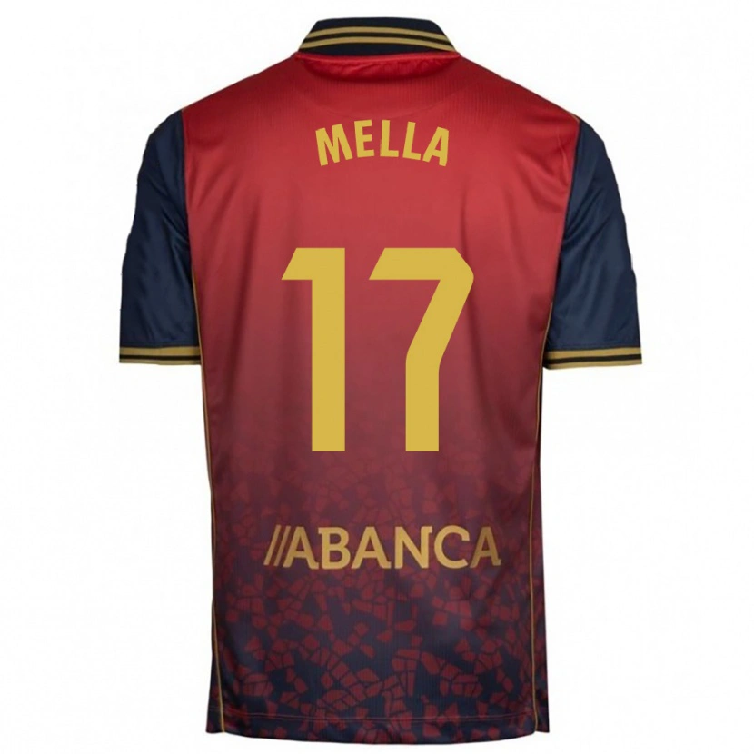 Danxen Men David Mella #17 Red Navy Away Jersey 2025/26 T-Shirt