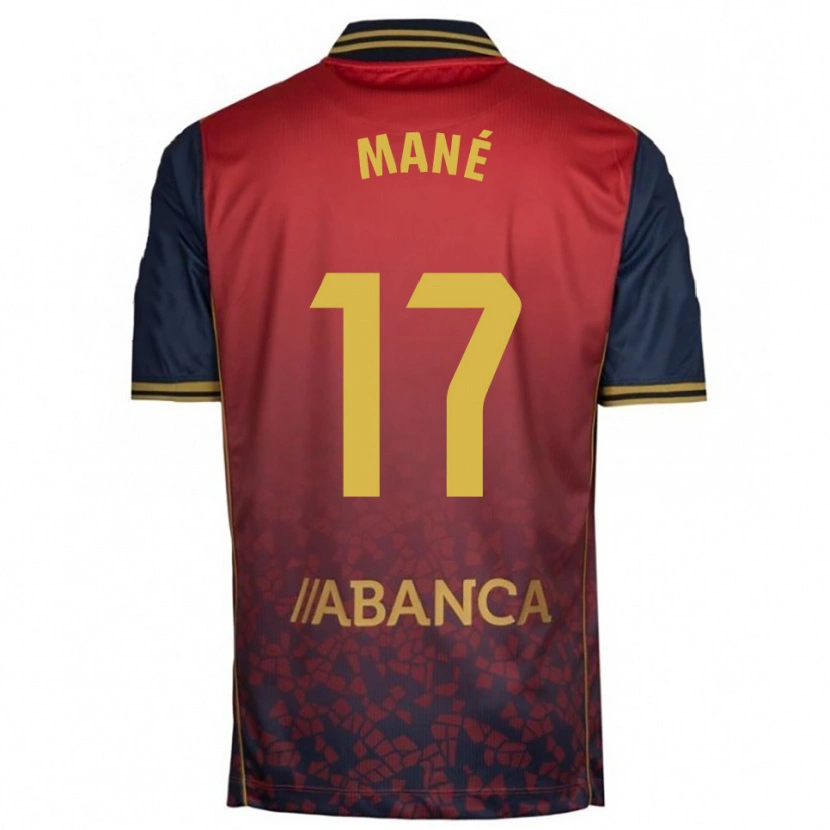 Danxen Men Alioune Mané #17 Red Navy Away Jersey 2025/26 T-Shirt