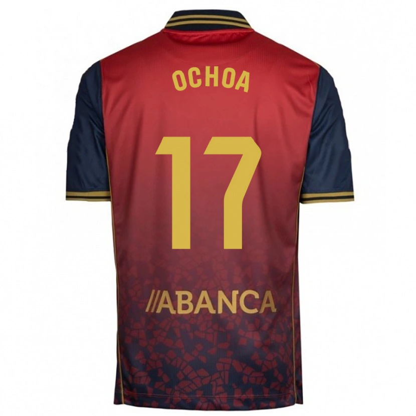 Danxen Men Martín Ochoa #17 Red Navy Away Jersey 2025/26 T-Shirt