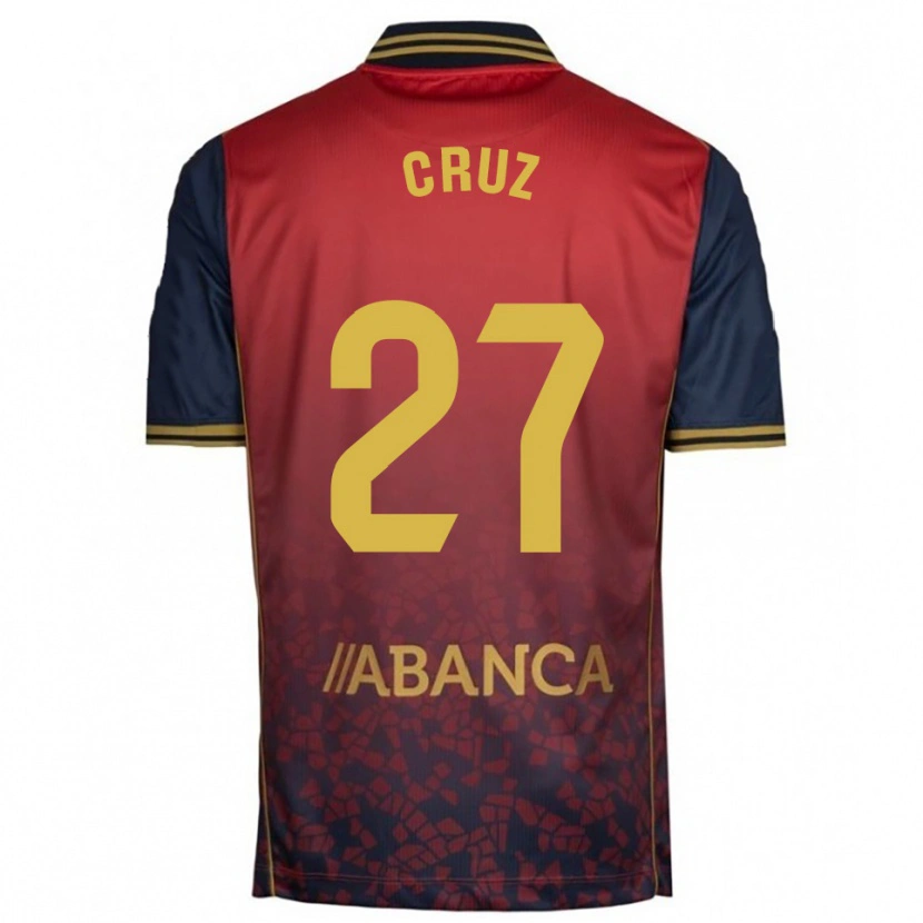 Danxen Men Luismi Cruz #27 Red Navy Away Jersey 2025/26 T-Shirt