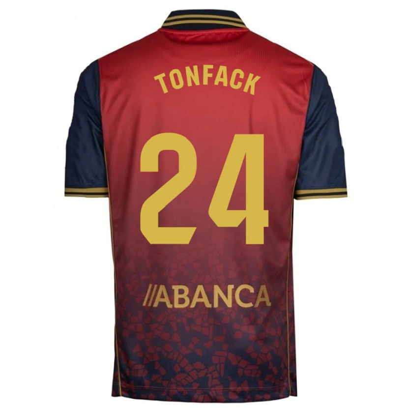 Danxen Men Bil Nsongo #24 Red Navy Away Jersey 2025/26 T-Shirt