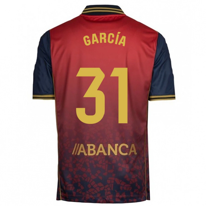 Danxen Men Pablo García #31 Red Navy Away Jersey 2025/26 T-Shirt