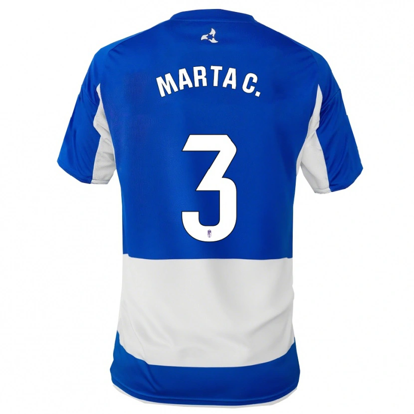 Danxen Men Marta Carrasco García #3 Blue White Away Jersey 2025/26 T-Shirt