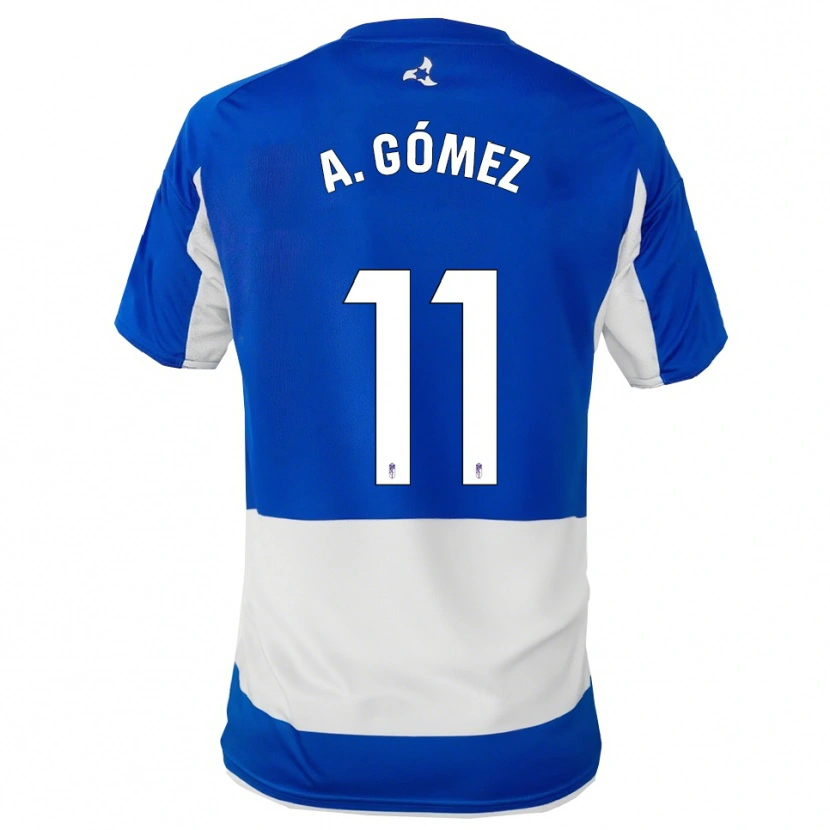 Danxen Men Andrea Gómez Oliver #11 Blue White Away Jersey 2025/26 T-Shirt
