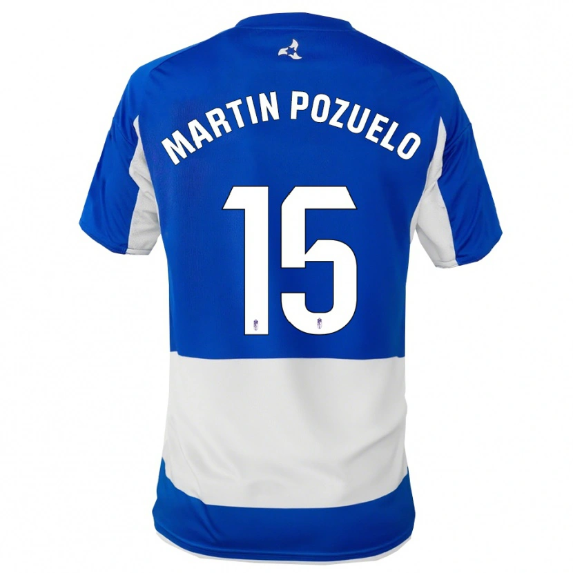Danxen Men Esther Martin-Pozuelo #15 Blue White Away Jersey 2025/26 T-Shirt