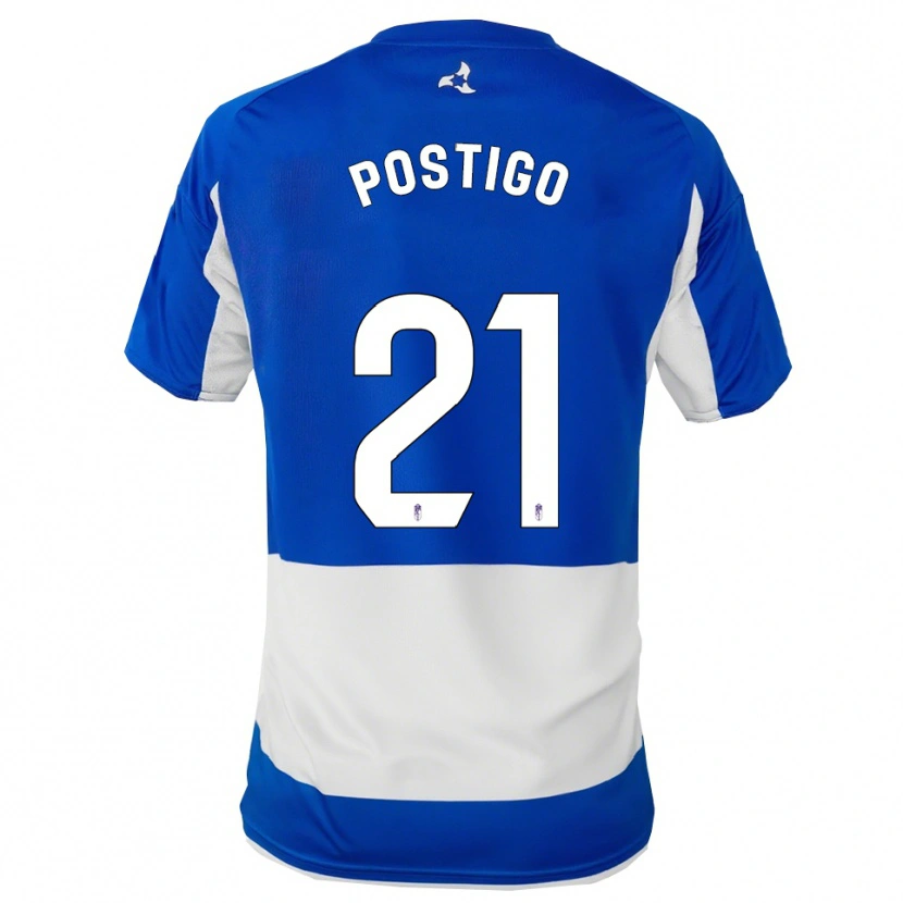 Danxen Men Cristina Postigo Martín #21 Blue White Away Jersey 2025/26 T-Shirt