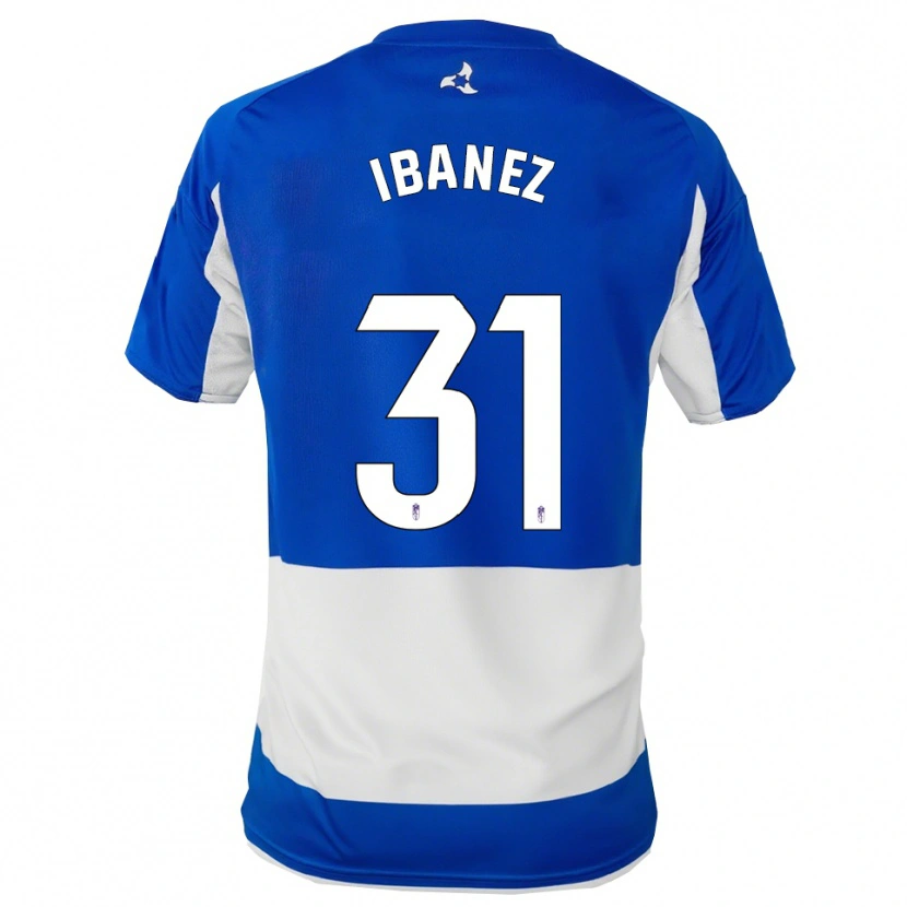 Danxen Men Alba Ibáñez #31 Blue White Away Jersey 2025/26 T-Shirt