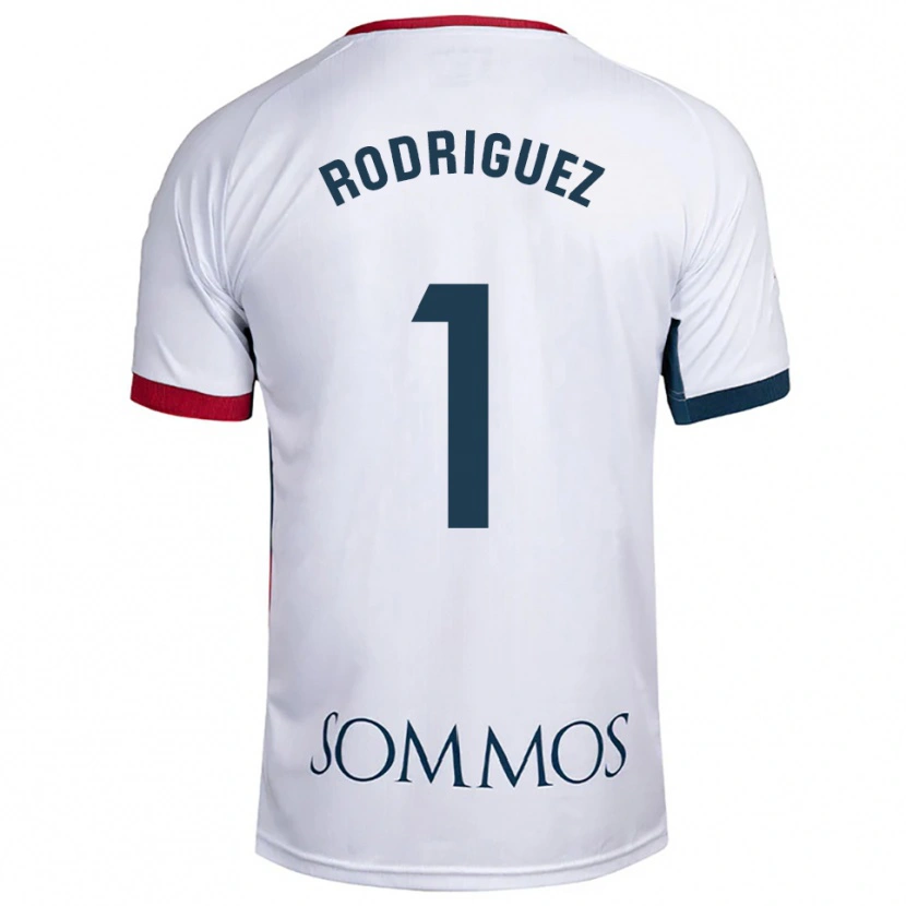 Danxen Men Nuria Rodríguez #1 White Red Away Jersey 2025/26 T-Shirt