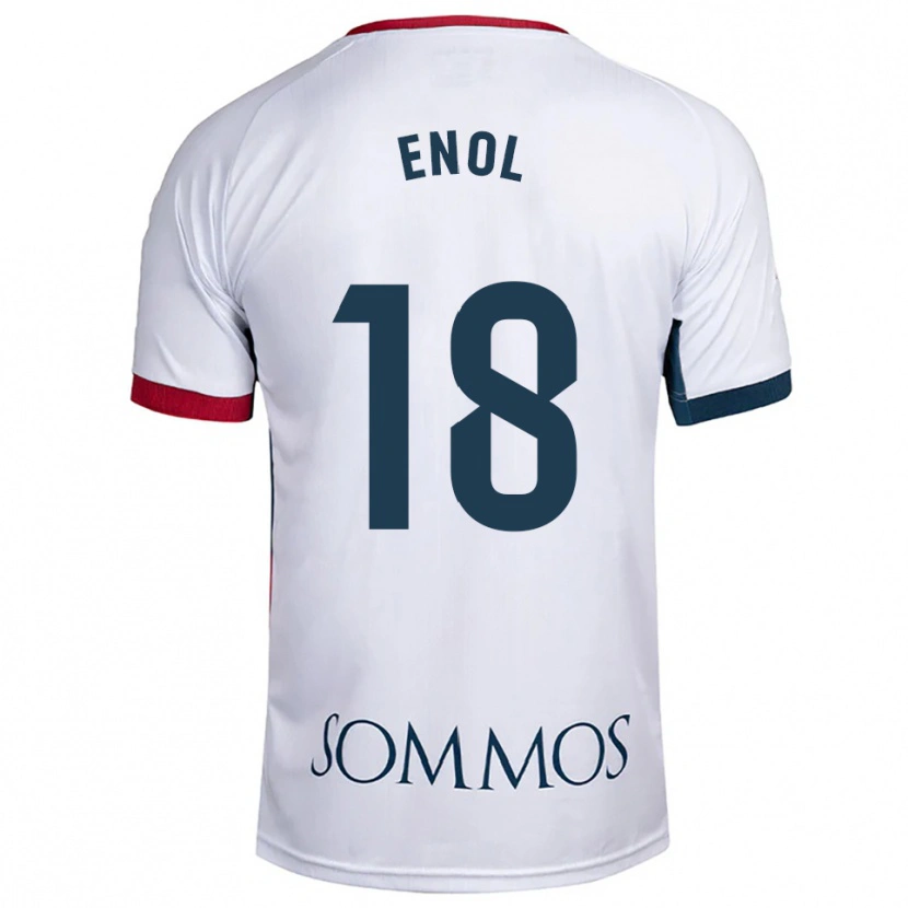 Danxen Men Enol Rodríguez #18 White Red Away Jersey 2025/26 T-Shirt