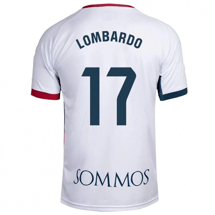 Danxen Men Enzo Lombardo #17 White Red Away Jersey 2025/26 T-Shirt