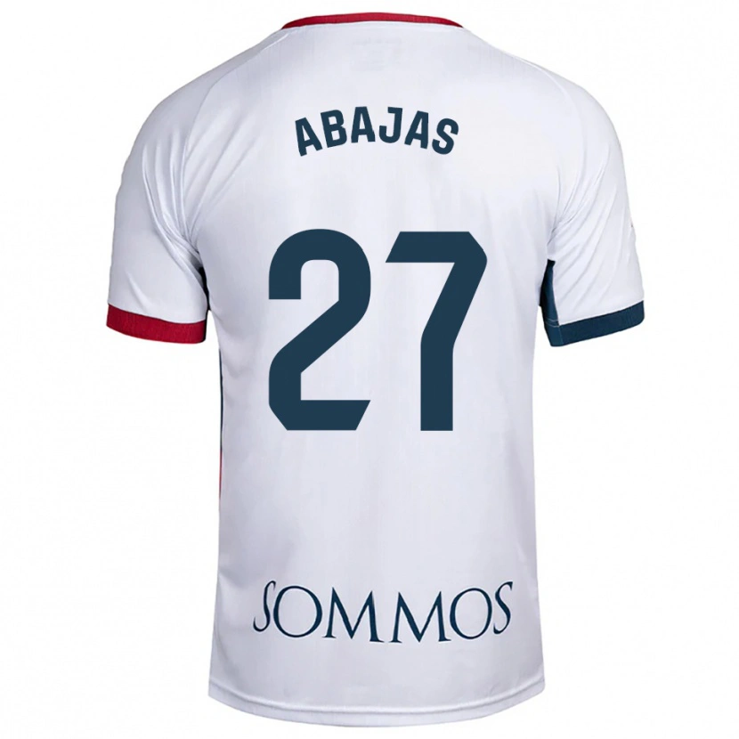 Danxen Men Ro Abajas #27 White Red Away Jersey 2025/26 T-Shirt