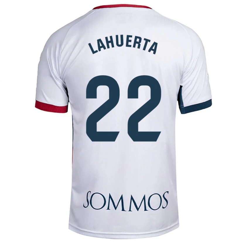 Danxen Men Gema Lahuerta #22 White Red Away Jersey 2025/26 T-Shirt