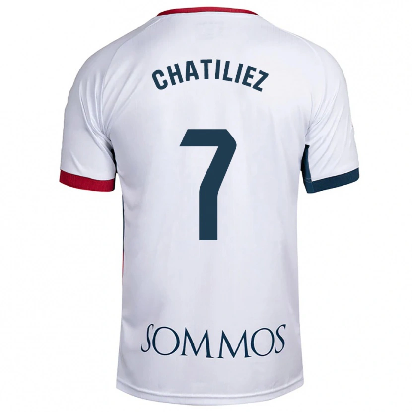 Danxen Men Willy Chatiliez #7 White Red Away Jersey 2025/26 T-Shirt