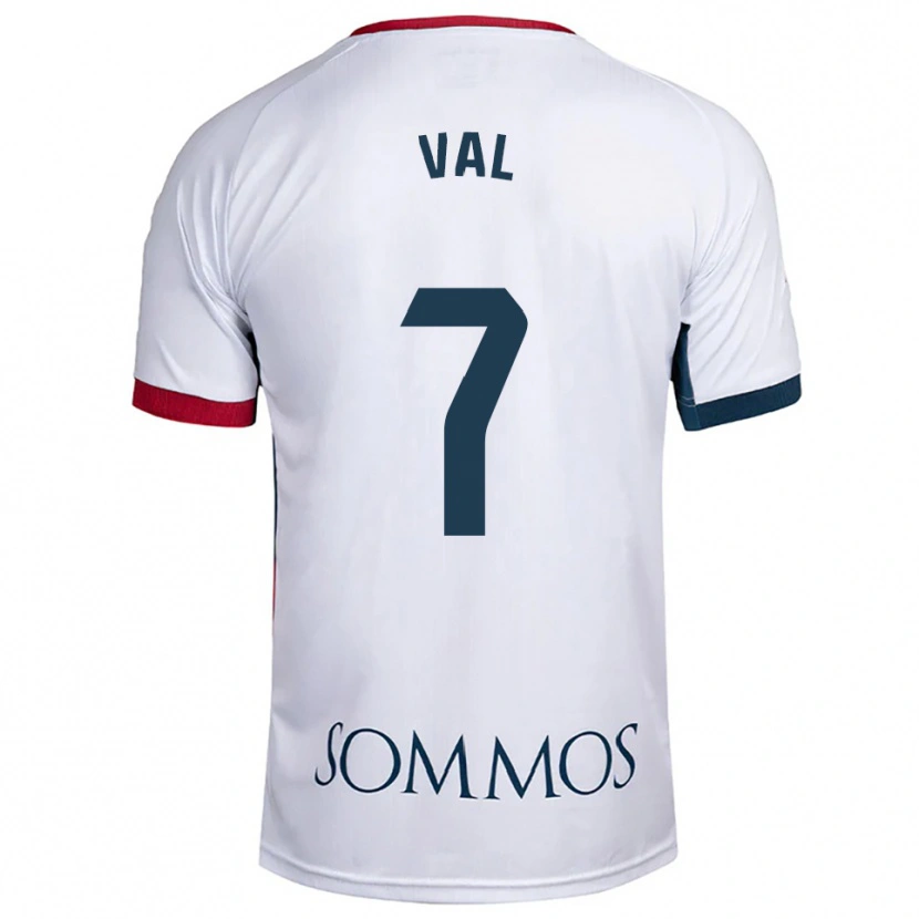 Danxen Men Rodri Val #7 White Red Away Jersey 2025/26 T-Shirt