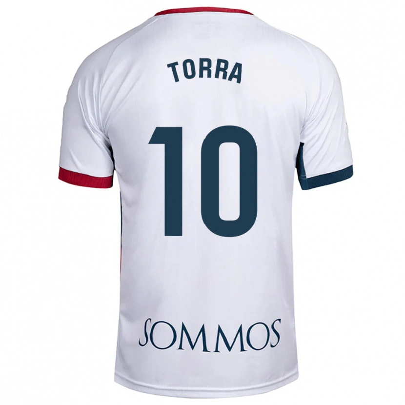 Danxen Men Marc Torra #10 White Red Away Jersey 2025/26 T-Shirt