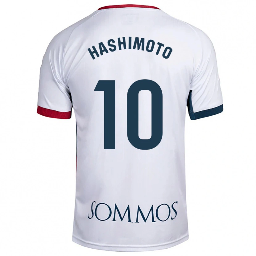 Danxen Men Kento Hashimoto #10 White Red Away Jersey 2025/26 T-Shirt