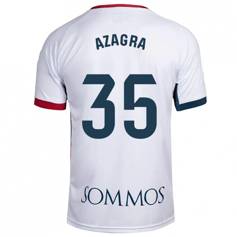 Danxen Men Nico Azagra #35 White Red Away Jersey 2025/26 T-Shirt