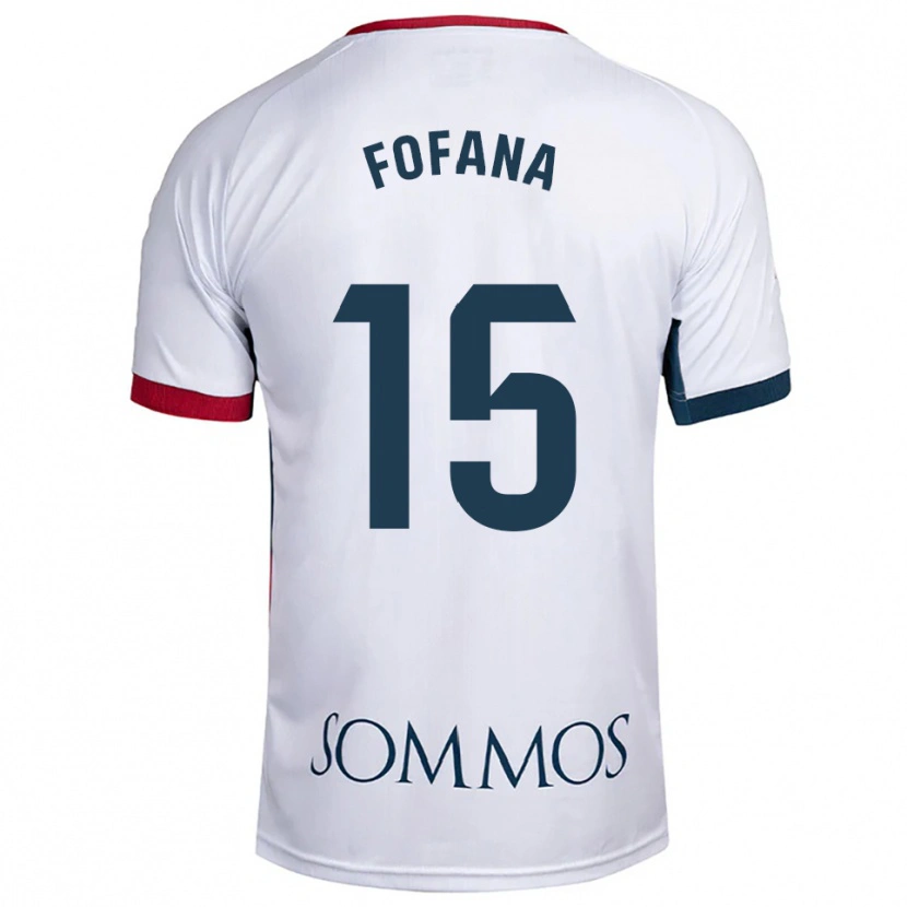 Danxen Men Fadia Fofana #15 White Red Away Jersey 2025/26 T-Shirt