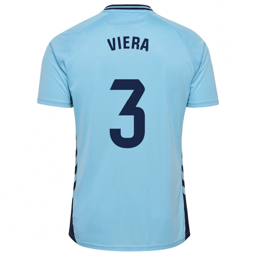 Danxen Men Óliver Viera #3 Sky Blue Away Jersey 2025/26 T-Shirt