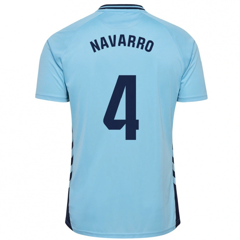 Danxen Men Carlos Navarro #4 Sky Blue Away Jersey 2025/26 T-Shirt