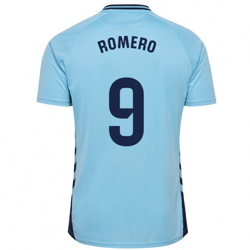 Danxen Men Elías Romero #9 Sky Blue Away Jersey 2025/26 T-Shirt