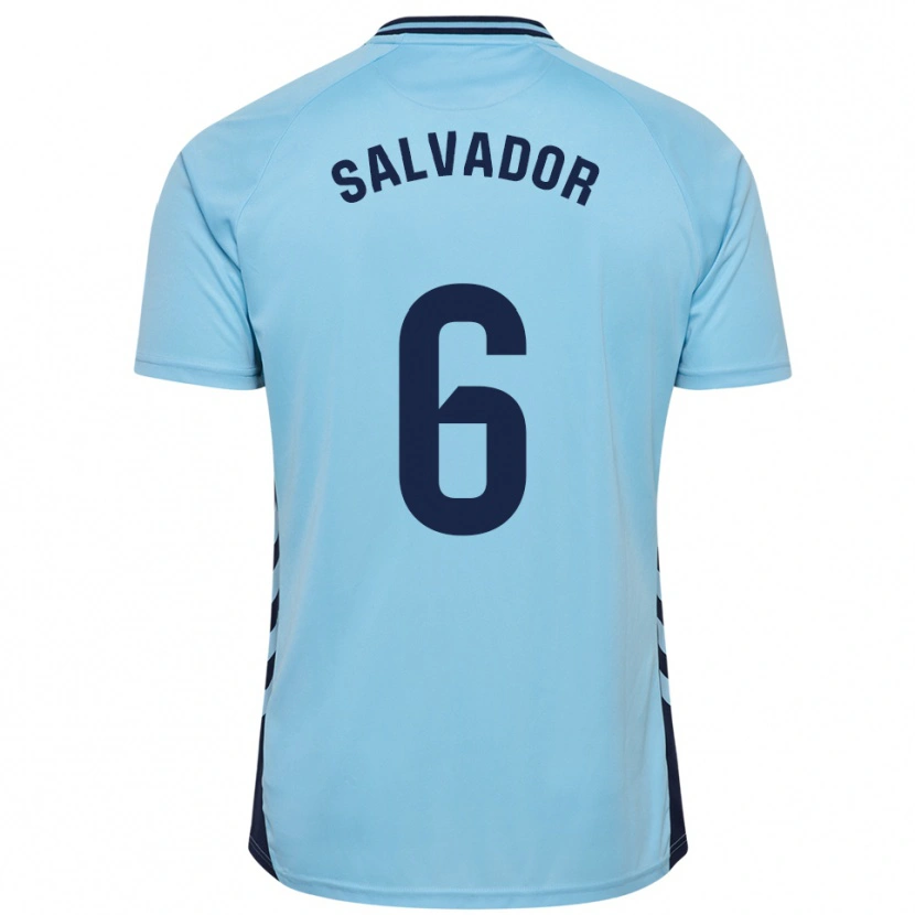 Danxen Men Pol Salvador #6 Sky Blue Away Jersey 2025/26 T-Shirt