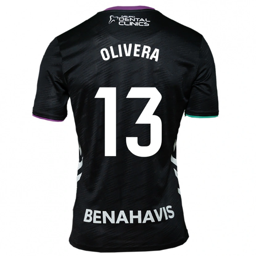Danxen Men Fernando Olivera #13 Black Purple Green Away Jersey 2025/26 T-Shirt