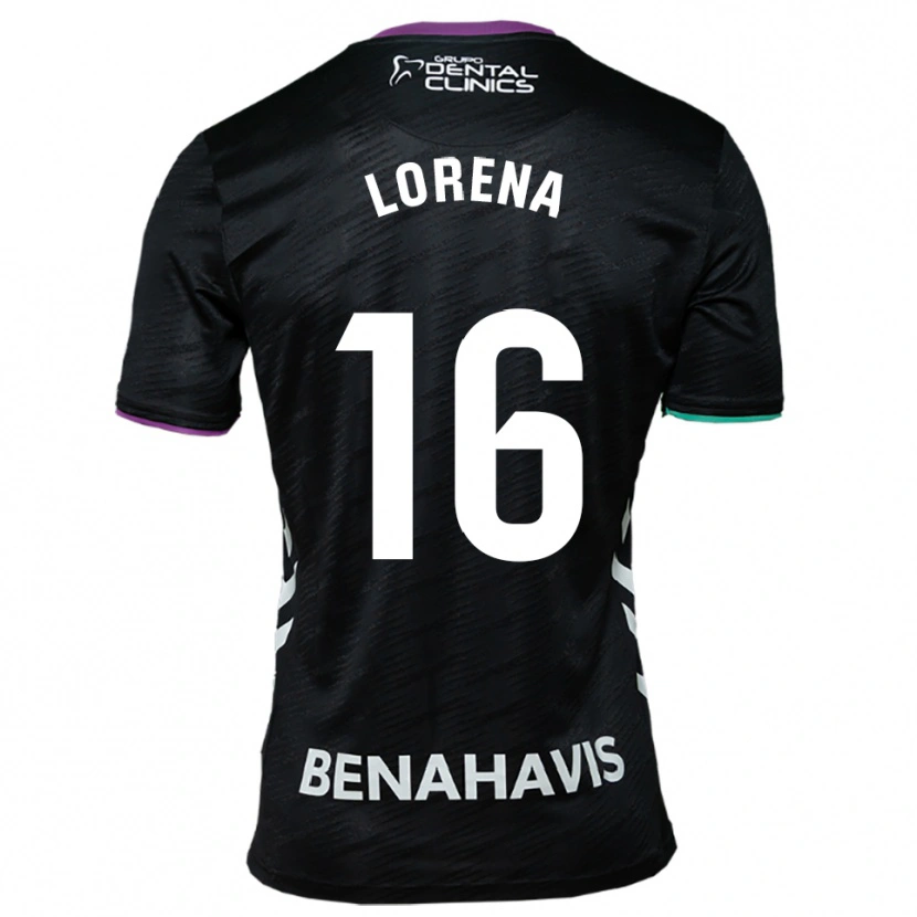 Danxen Men Lorena Herrera De Miguel #16 Black Purple Green Away Jersey 2025/26 T-Shirt