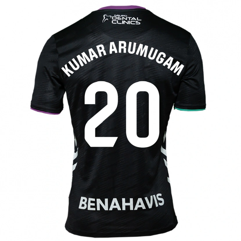 Danxen Men Suk Kumar Arumugam #20 Black Purple Green Away Jersey 2025/26 T-Shirt
