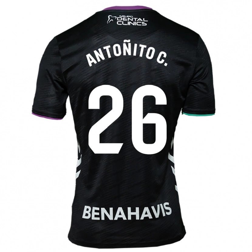 Danxen Men Antonio Cordero #26 Black Purple Green Away Jersey 2025/26 T-Shirt