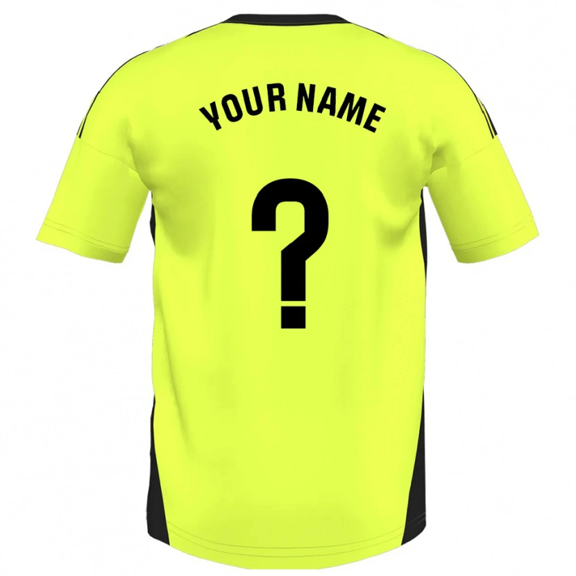 Danxen Men Your Name #0 Fluorescent Yellow Away Jersey 2025/26 T-Shirt