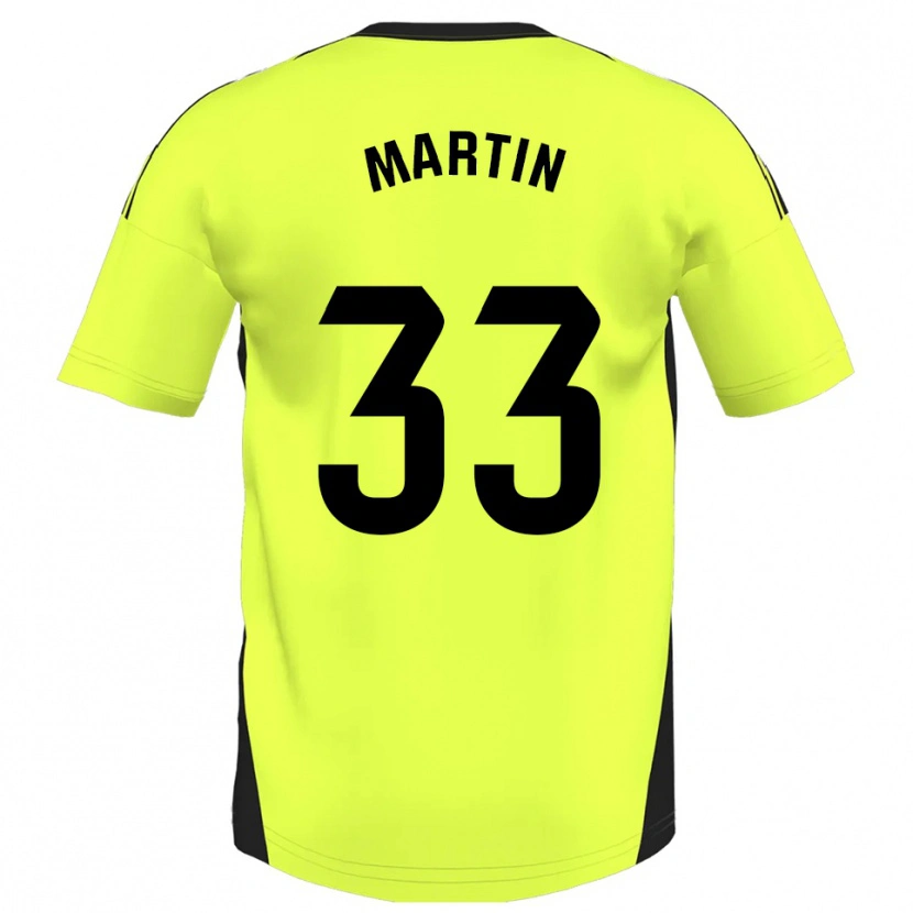Danxen Men Aarón Martin #33 Fluorescent Yellow Away Jersey 2025/26 T-Shirt