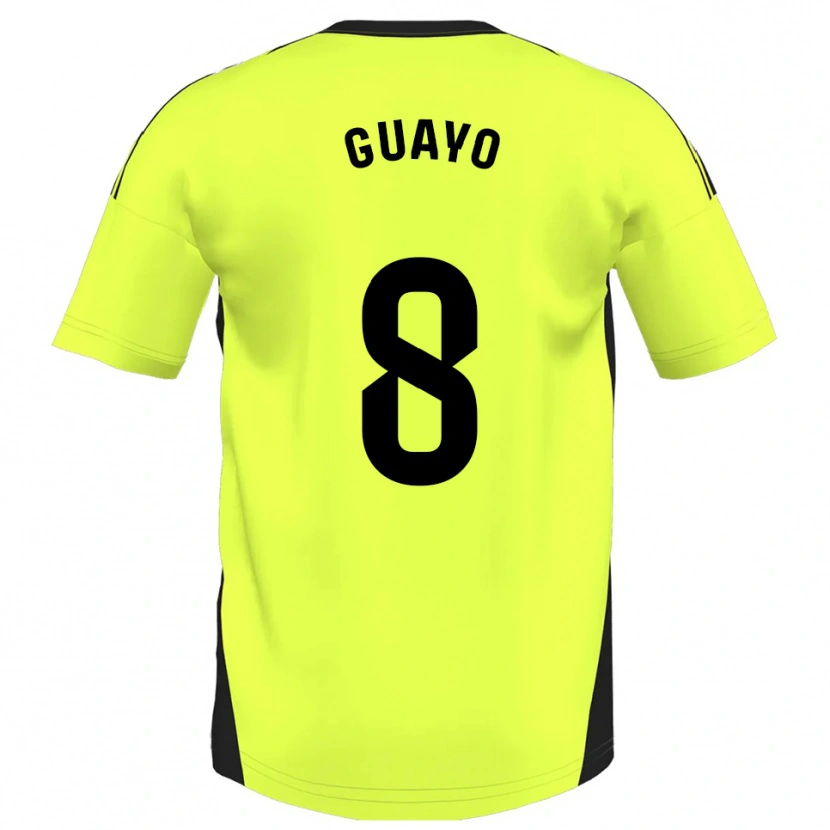 Danxen Men Guayo #8 Fluorescent Yellow Away Jersey 2025/26 T-Shirt