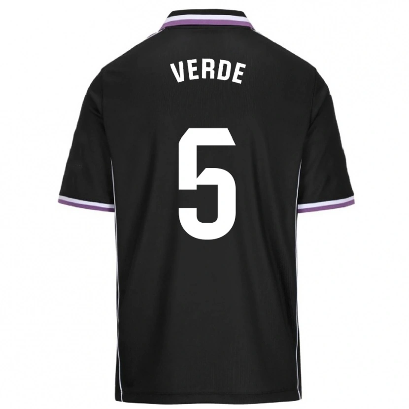 Danxen Men Adrián Verde #5 Purple Black Away Jersey 2025/26 T-Shirt