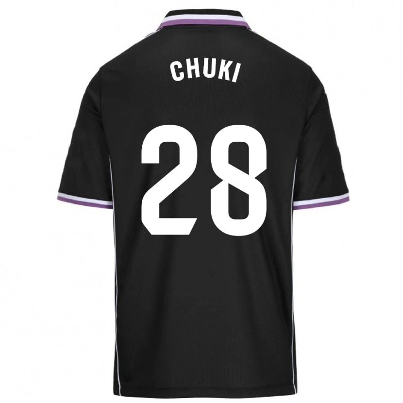 Danxen Men Chuki #28 Purple Black Away Jersey 2025/26 T-Shirt