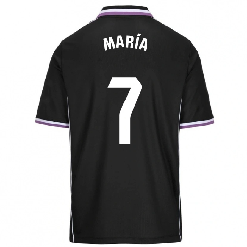 Danxen Men María González Bombín #7 Purple Black Away Jersey 2025/26 T-Shirt
