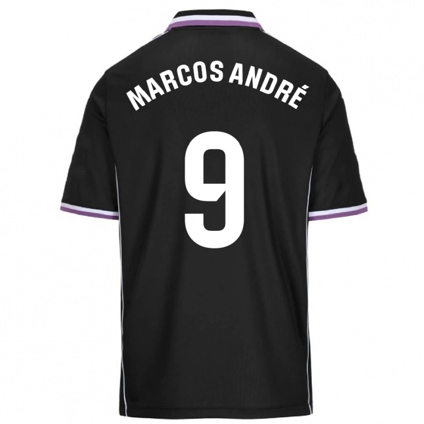 Danxen Men Marcos André #9 Purple Black Away Jersey 2025/26 T-Shirt