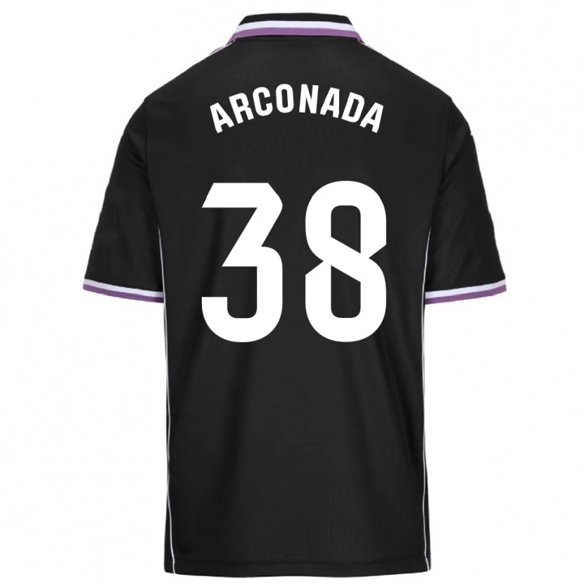 Danxen Men Diego Arconada #38 Purple Black Away Jersey 2025/26 T-Shirt