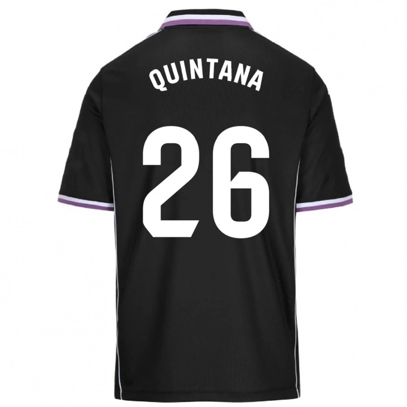 Danxen Men Alberto Quintana #26 Purple Black Away Jersey 2025/26 T-Shirt