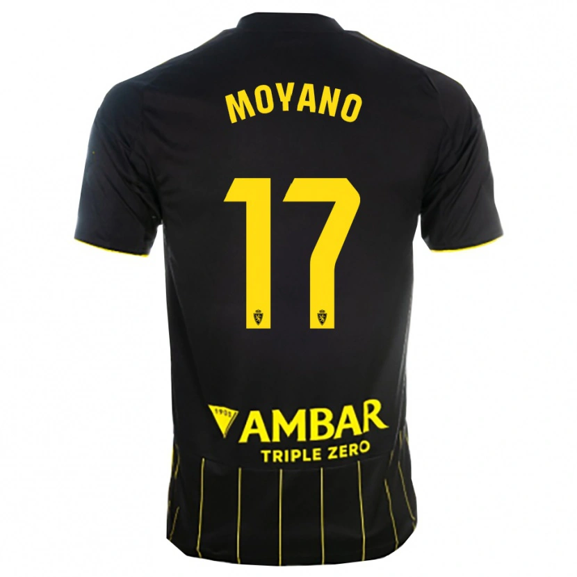 Danxen Men Sebas Moyano #17 Black Yellwo Away Jersey 2025/26 T-Shirt