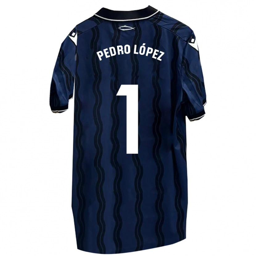 Danxen Men Pedro López #1 Dark Blue Black Away Jersey 2025/26 T-Shirt