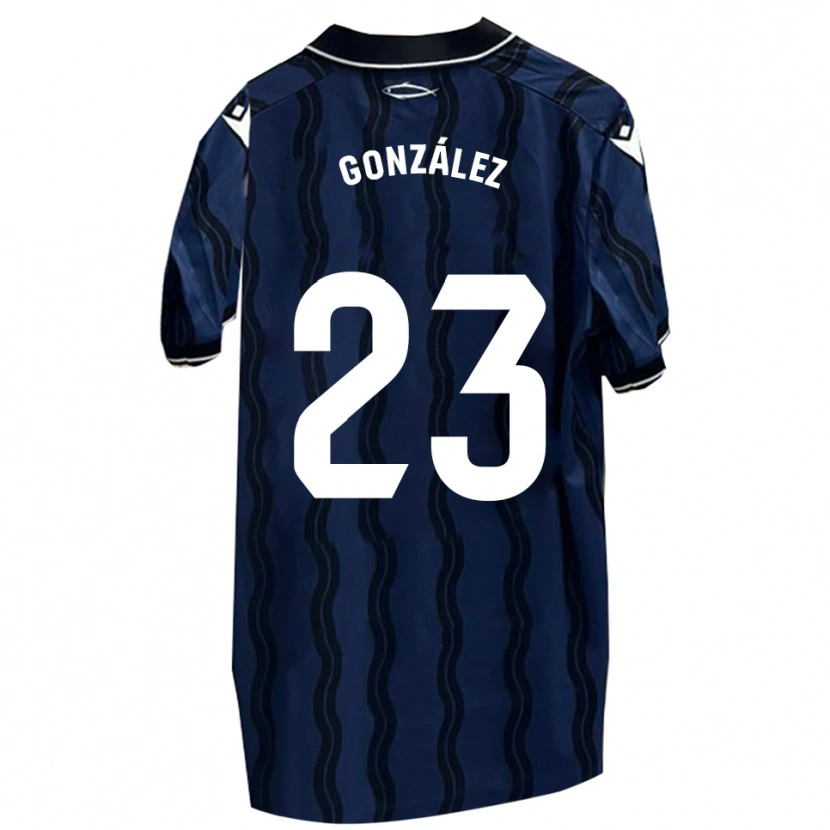 Danxen Men Elías González #23 Dark Blue Black Away Jersey 2025/26 T-Shirt