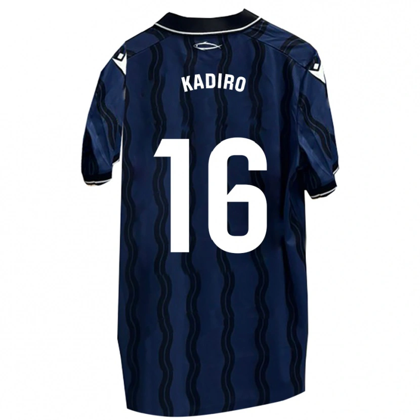 Danxen Men Mohamed Kadiro #16 Dark Blue Black Away Jersey 2025/26 T-Shirt