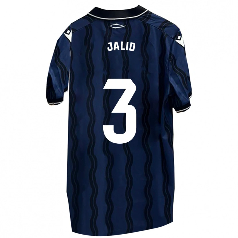 Danxen Men Jalid #3 Dark Blue Black Away Jersey 2025/26 T-Shirt