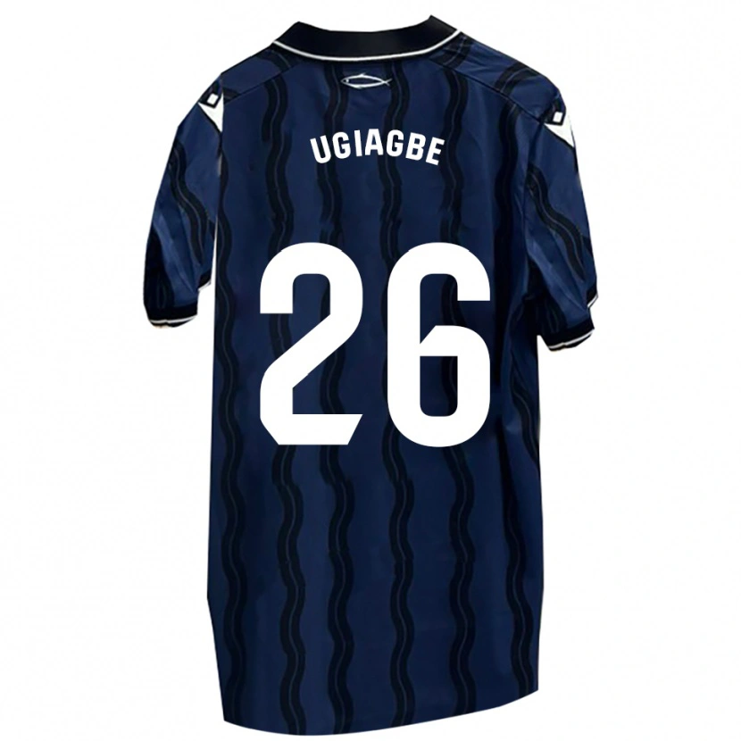 Danxen Men Efe Ugiagbe #26 Dark Blue Black Away Jersey 2025/26 T-Shirt