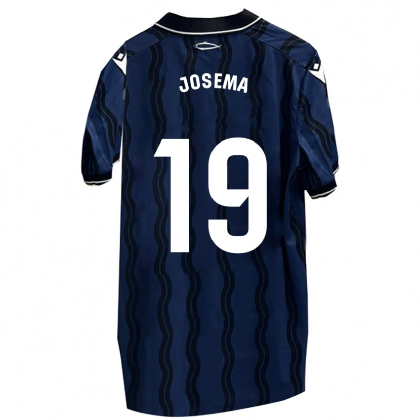 Danxen Men Josema #19 Dark Blue Black Away Jersey 2025/26 T-Shirt
