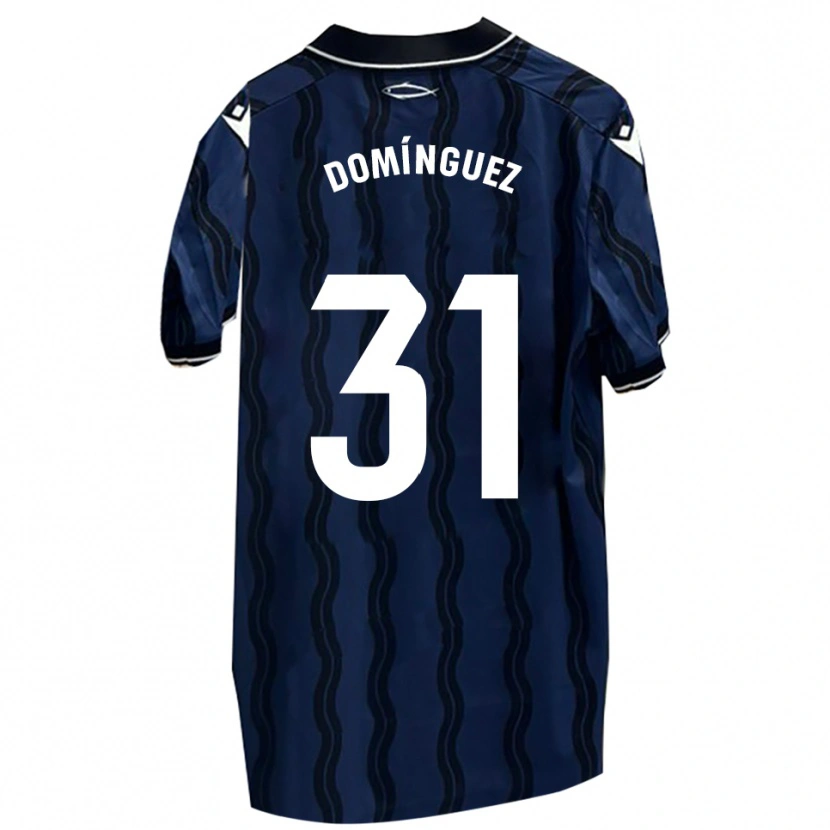 Danxen Men Curro Domínguez #31 Dark Blue Black Away Jersey 2025/26 T-Shirt