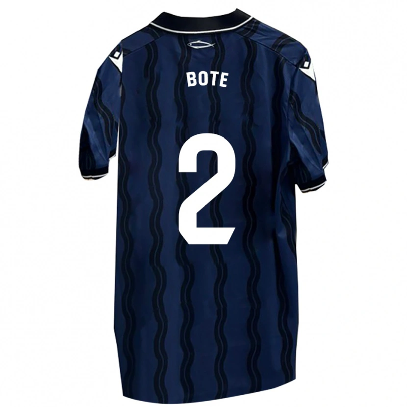 Danxen Men Jorge Bote #2 Dark Blue Black Away Jersey 2025/26 T-Shirt
